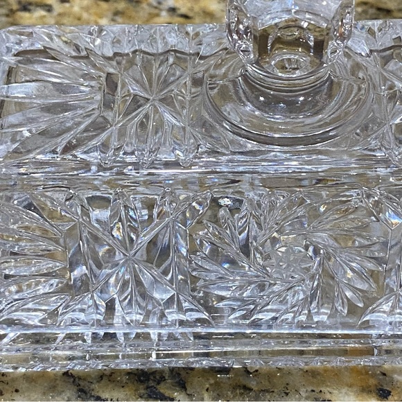 Vintage Crystal Butter Dish / Butter Stick - Picture 7 of 9